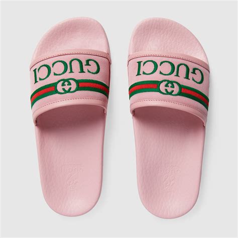 gucci slides girl